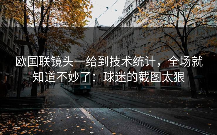 欧国联镜头一给到技术统计，全场就知道不妙了：球迷的截图太狠