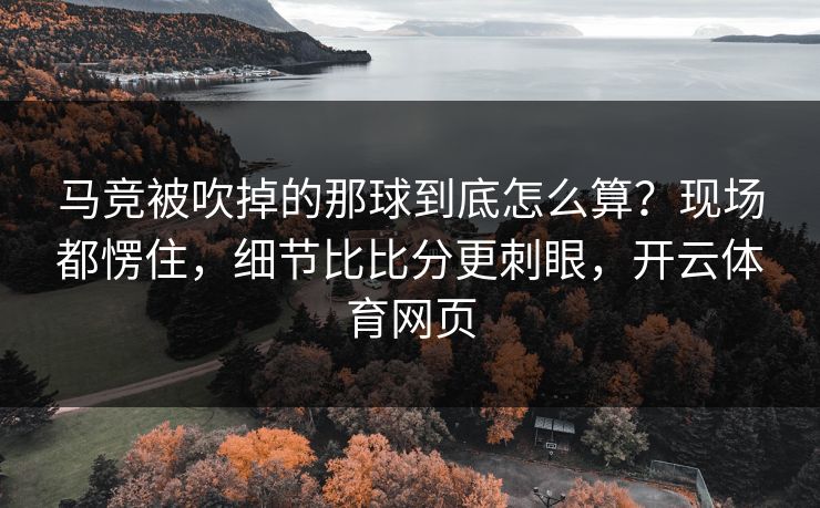马竞被吹掉的那球到底怎么算？现场都愣住，细节比比分更刺眼，开云体育网页